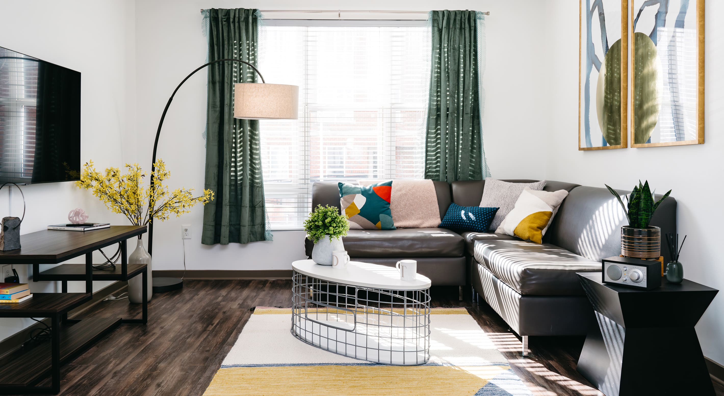furnished living space
