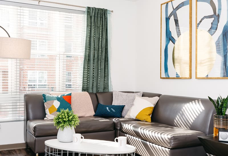 furnished living space