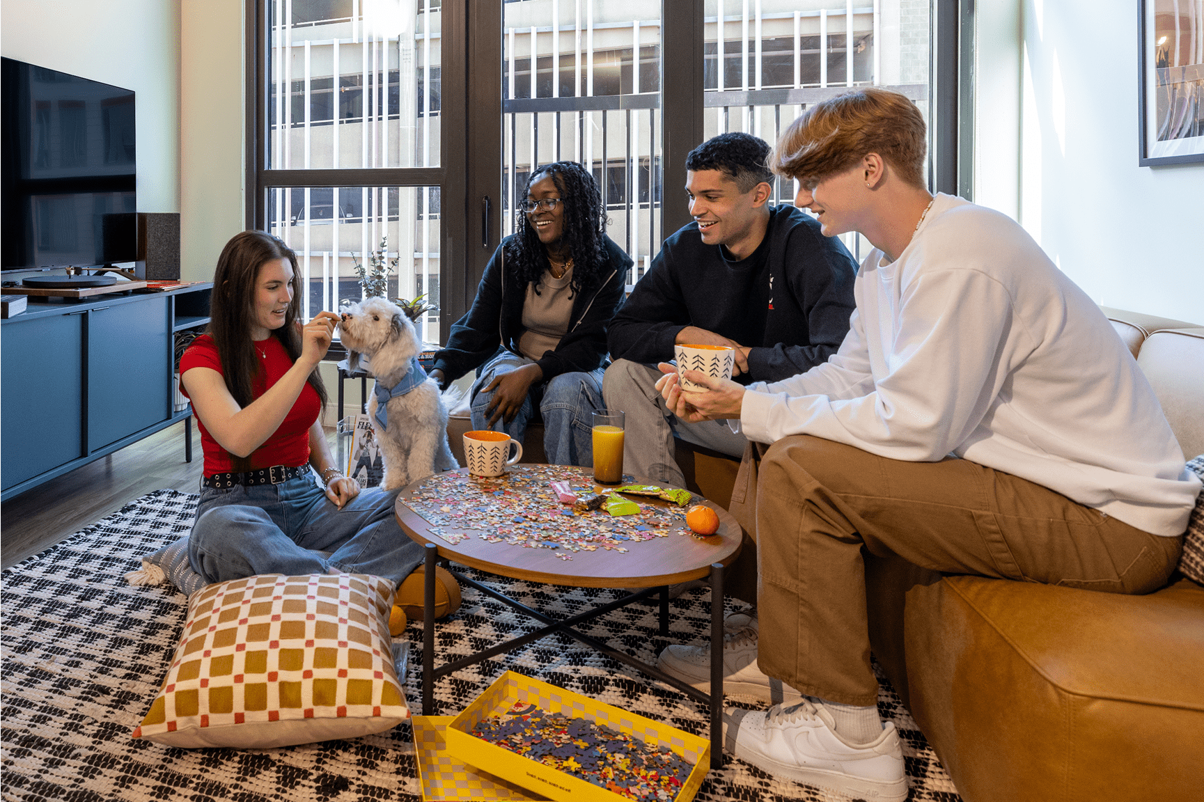 group of diverse young adults