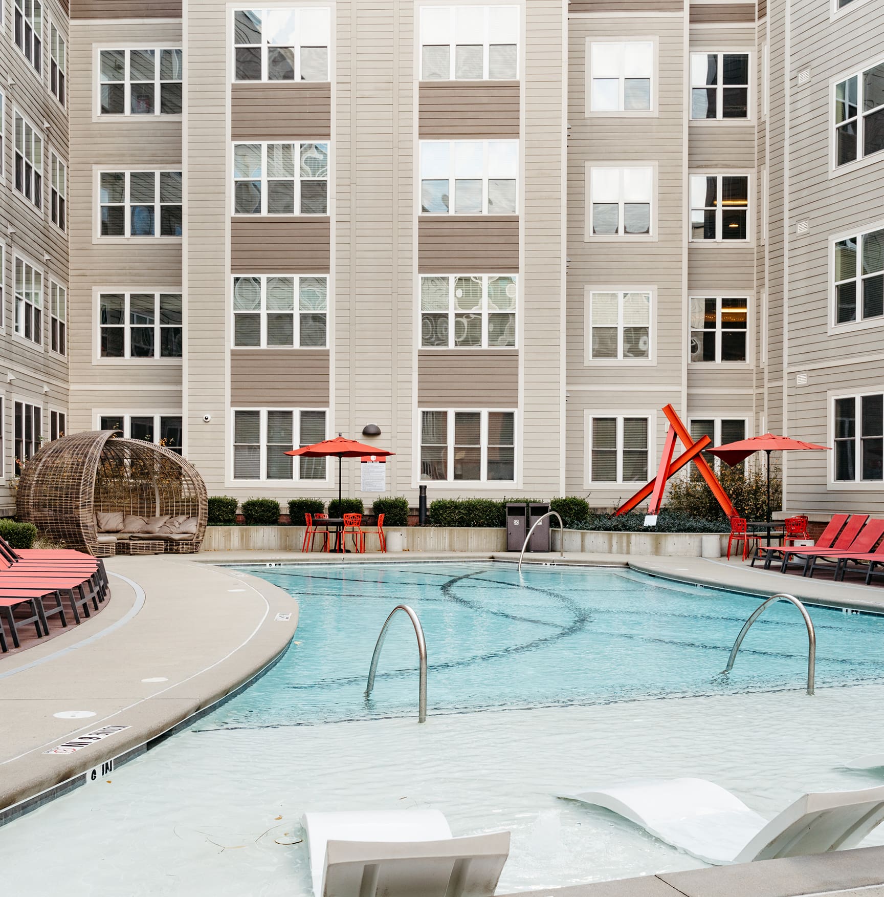resort style pool